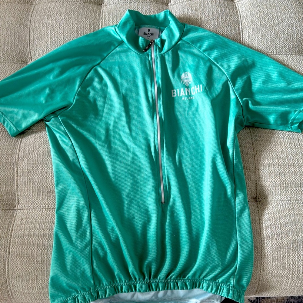 Bianchi 3/4 Zip cycling top